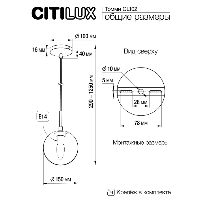 Светильник Citilux CL102013