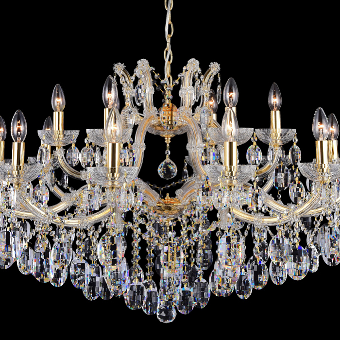 Люстра Crystal Lux HOLLYWOOD SP12+6 GOLD