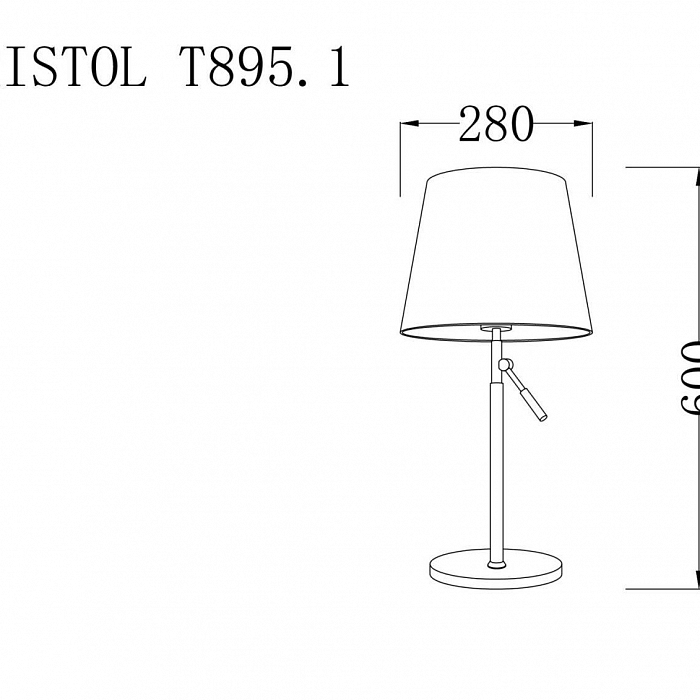 Настольная лампа Lucia Tucci BRISTOL T895.1