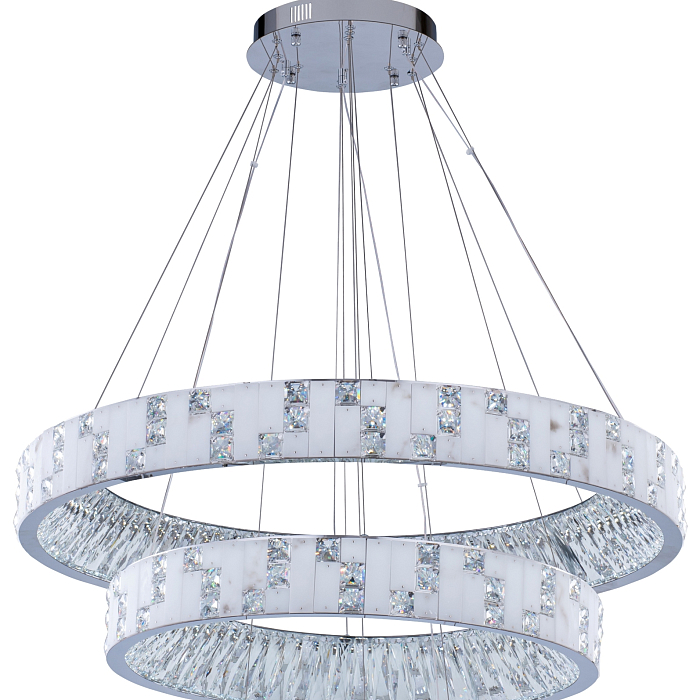 Люстра NewRgy 6029R/200W CHROME+CLEAR